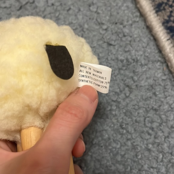 VTG Department 56 Le Mouton Fuzzy Sheep with Wooden legs - Picture 5 of 8